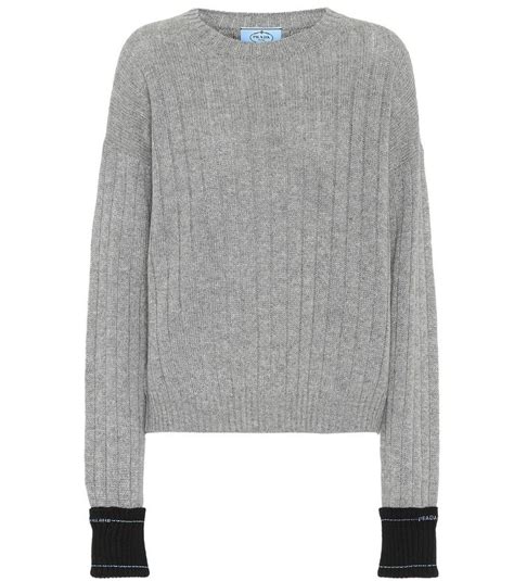 prada pullover grau|prada cardigan sweater.